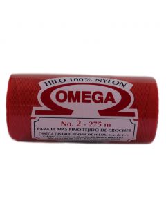 Hilo Nylon #2 color Naranja Paq. con 12 pzs