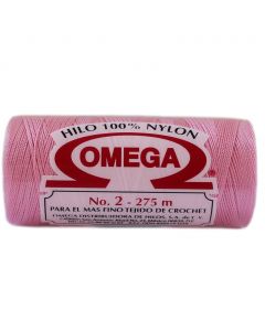 Hilo Nylon #2 color Rosa Niña Paq. con 12 pzs