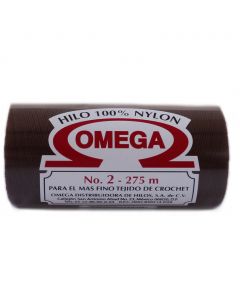 Hilo Nylon #2 color Café Obscuro Paq. con 12 pzs