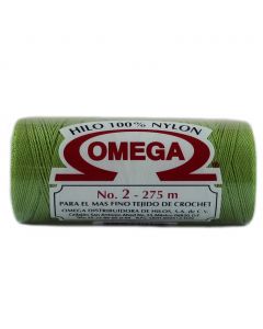 Hilo Nylon #2 color Verde Limon Paq. con 12 pzs