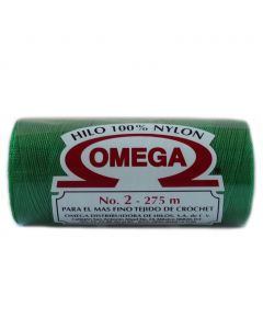 Hilo Nylon #2 color Verde Bandera Paq. con 12 pzs