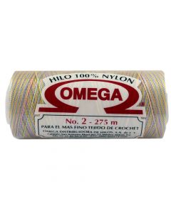 Hilo Nylon #2 Matizado color Multicolor Pastel paquete de 12 pzs