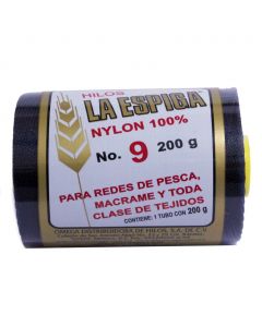 Hilo Nylon #9 color Azul Marino Paquete de 4 pzs