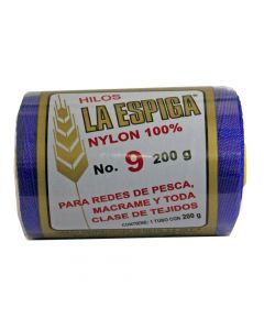 Hilo Nylon #9 color Azul Rey Paquete de 4 pzs