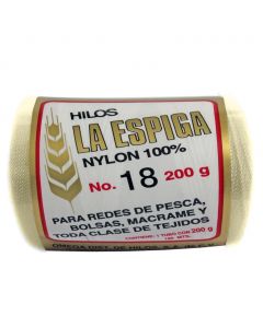 Hilo Nylon #18 color Manta Paquete de 4 pzs