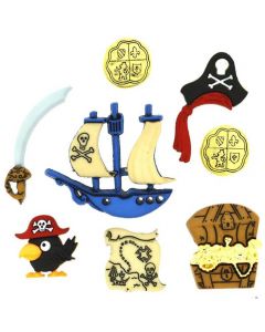 Botones Decorativos Piratas