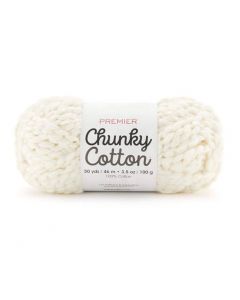 Estambre Chunky Cotton Blanco Grueso #6 2057-01