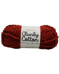 Estambre Chunky Cotton Terracota Grueso #6 2057-02 Terracotta