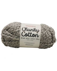 Estambre Chunky Cotton Gris Grueso #6 2057-03