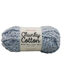 Estambre Chunky Cotton Azul Cielo Grueso #6 2057-07