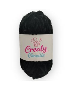 Estambre Creaty Chenille Black Gp6005-01