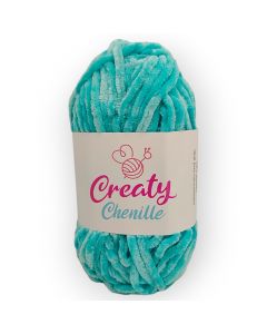 Estambre Creaty Chenille Turquoise Blue Gp6005-08