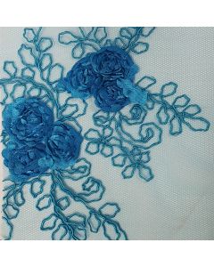 Fiesta Vogue Flor Grande Azul Turquesa